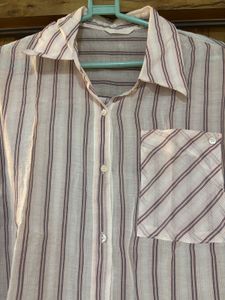 Chic Striped Button-Up Shirt