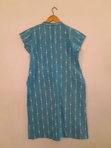 Blue Printed Kurta (Women's)