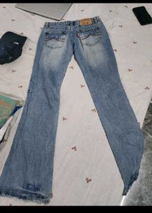 Vintage Flared Blue Jeans
