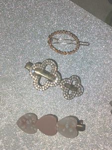 Sparkling 3 Hair Clips Set