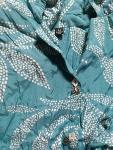 Bohemian Printed Teal Kurta