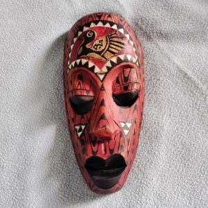 Wood Tribal Wall Hanging