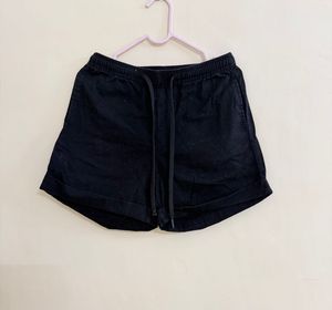 Black Drawstring Shorts