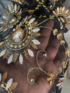 Embroidered Black Dupatta