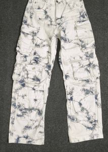 Bershka Tie-Dye Cargo Pants