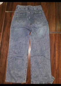 blue straight fit jeans