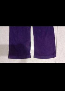 Purple Wide Leg Pants