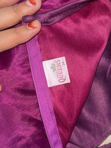 Elegant Purple  Kurti Set with Dupatta for girl
