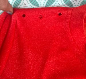 Red Long Sleeve Top