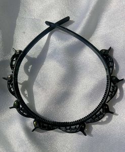 Black Hairband with Clips