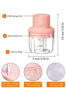 Kolor fish Electric Mini Garlic Chopper 250ml