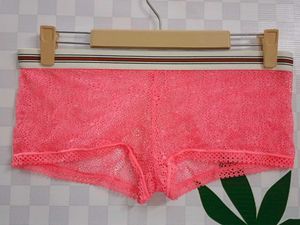 1300Pink Lace Boy Shorts