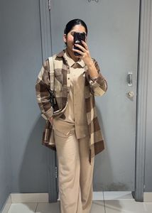 Oversized Checkered Shacket