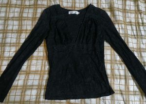 gothic emo Black Lace Top