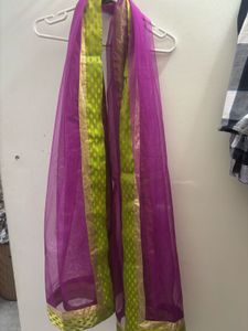Elegant Purple Lehenga and Dupatta