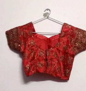 Maroon &amp; Gold Sequin Blouse
