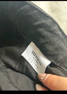Black washed jeans