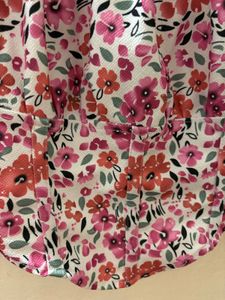 Floral Print Off-Shoulder Crop Top