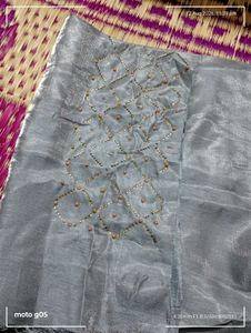 Shimmering Grey blouse