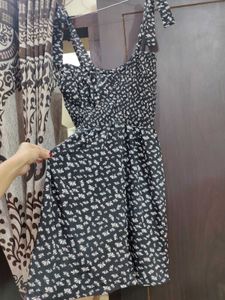 Cute Floral Print Mini Dress