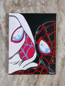Spider-Verse Duo Canvas Art