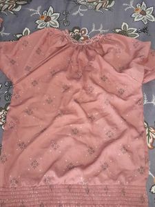 Stylish Pink Printed Top