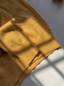 Cozy Yellow Knit Sweater