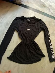 HRX Black Long Sleeve Top