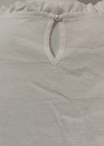 Y2K Shein Fancy white top XL