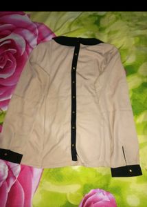 Sassafras Casual Full Sleeves Women Beige Top
