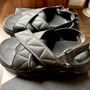 Stylish Black Platform Sandals