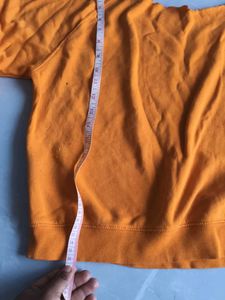 Orange Casual Long Sleeve Top