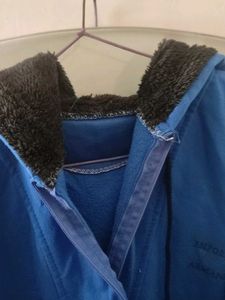 Blue Hooded Jacket