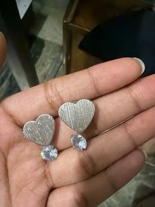 Lily and Heart Earrings