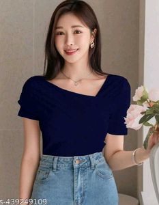 blue off shoulder top