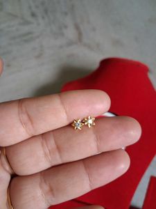 Star Stud Earrings gold 22crt