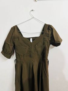 Elegant Brown Maxi Dress