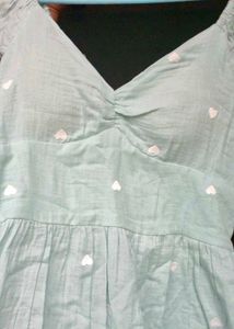 Cute Heart embroidery Summer Dress
