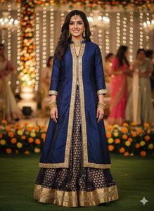 Navy Blue Lehenga Choli Set
