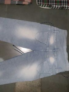 High Waisted Lace-Up Jeans