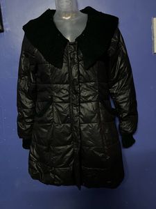 Puffy Winter Black Woollen Jacket♥️