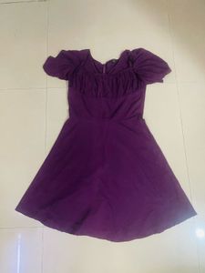 Mini purple dress