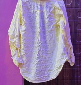 ladies Yellow Casual Shirt