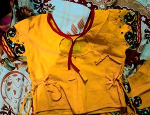 New Gujarati Kutch Embroidery Unworn Kids Lehenga