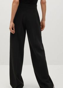 MANGO authentic black classic wide leg trouser