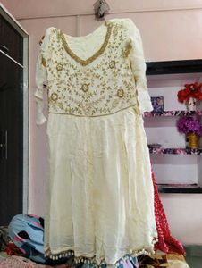 frock plazo set in off white #beautifull#dress #fr