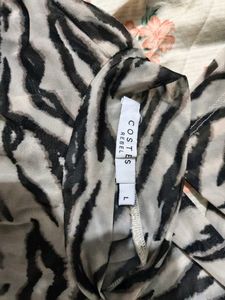 Chic &amp; Wild: Zebra Print Mesh Top