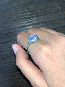 Wire Wrapped Crystal Ring