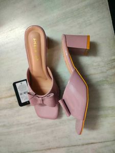 Lilac pink Bow Heels - Completely New and branded