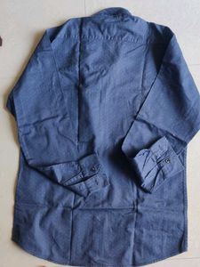Stylish Blue Textured Shirt